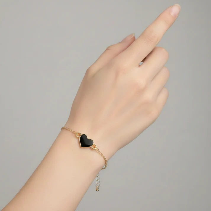 Heart Bracelet (Black)
