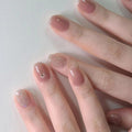 Natural Press on Nails 24 pcs