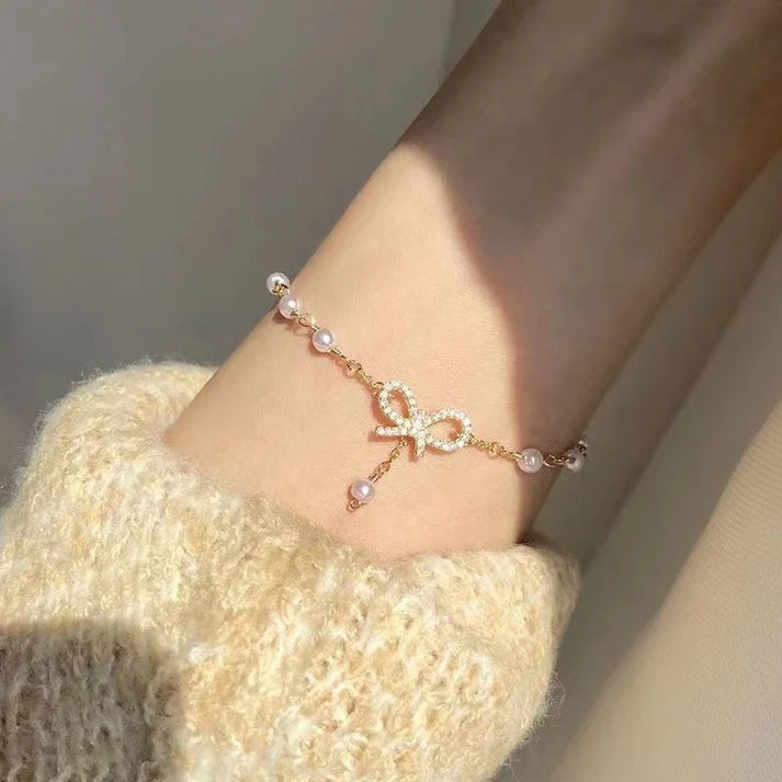 Bow Bracelet (Golden)