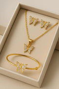 Locket Set and Bracelet (Golden)